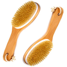 Load image into Gallery viewer, best natural boar bristle brush for body dry brushing 
