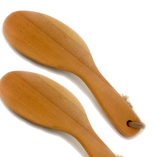 2 Pack Natural Boar Bristle Body Brushes β Wet or Dry Brushing β Wooden Handle Exfoliating for Men and WomenBrushes for Smooth, Radiant Skin