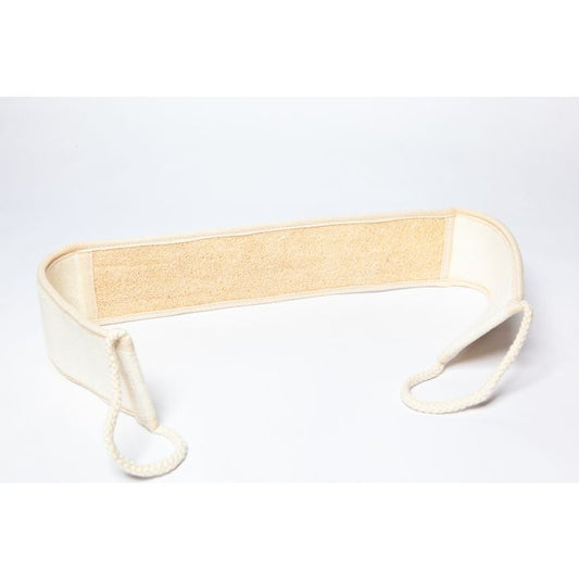 NATURAL LOOFAH BACK STRAP (W/TERRY BACK)