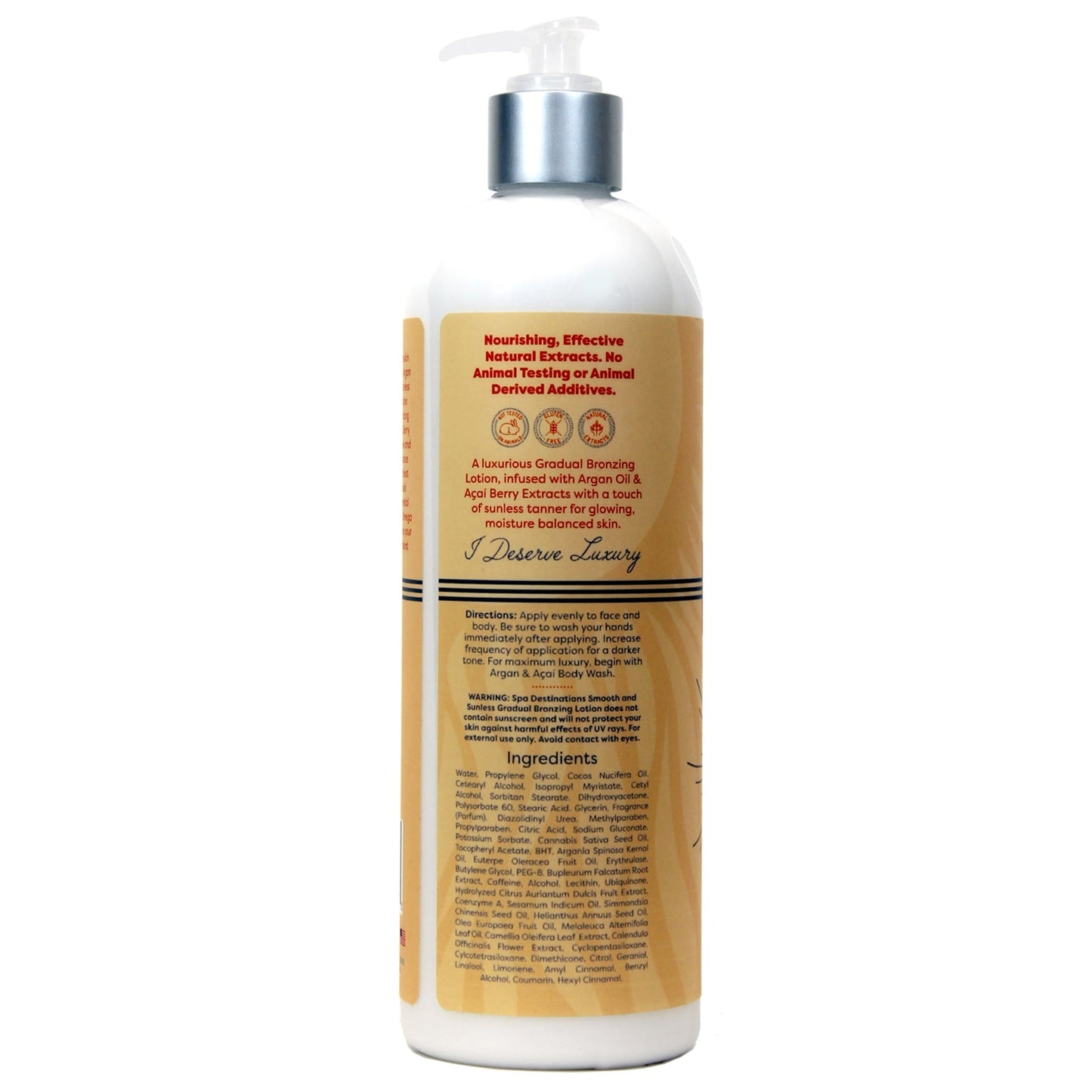 ARGAN & AÇAÍ SMOOTH & SUNLESS GRADUAL BRONZING LOTION 16 OUNCE