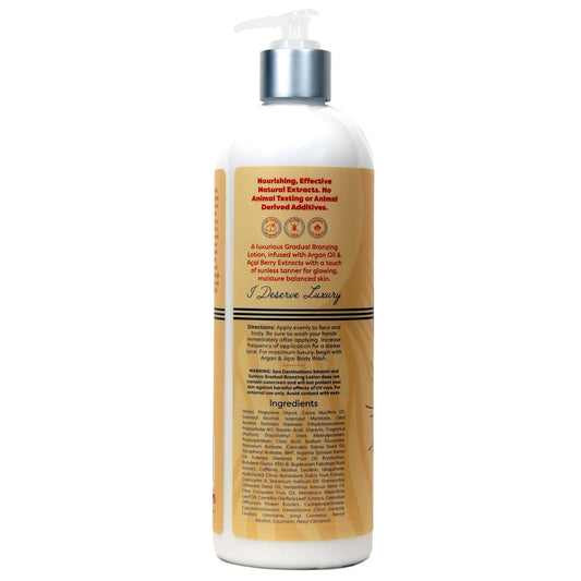ARGAN & AÇAÍ SMOOTH & SUNLESS GRADUAL BRONZING LOTION 16 OUNCE