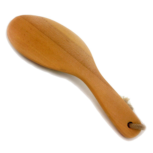 100% Natural Boar Bristle Body Brush – Wet or Dry Brushing – Wooden Handle – Exfoliating Skin Brush for Circulation, Lymphatic Support & Smooth Skin