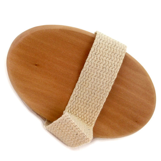 Cellulite Massage & Circulation Brush with Wooden Handle & Hand Strap – Body Sculpting Massage Brush with 38 Wooden Nodes – Wet or Dry Use